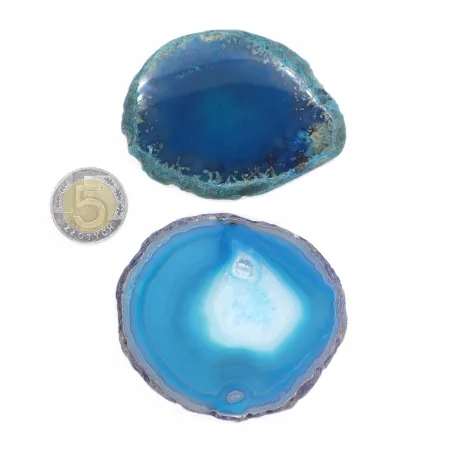 Agat turkus plaster polerowany duży 1 szt. dł. 6,2-8 szer. 5,3-7,3cm