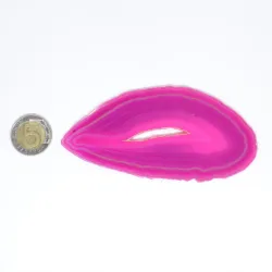Agat różowy plaster polerowany JUMBO 1 szt. dł. 10,2-13,9 szer. 5-6,1cm