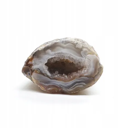 Agat feather agate geoda cięta średnia kryształ naturalny 20gr 1szt