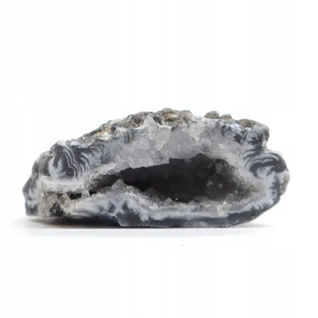 Agat feather agate geoda cięta kryształ naturalny 30gr 1szt