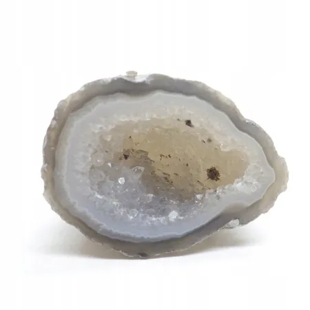 Agat feather agate geoda cięta kryształ naturalny 30gr 1szt