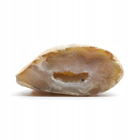 Agat feather agate geoda cięta kryształ naturalny 30gr 1szt