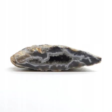 Agat feather agate geoda cięta kryształ naturalny 40gr 1szt
