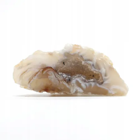 Agat feather agate geoda cięta kryształ naturalny 40gr 1szt