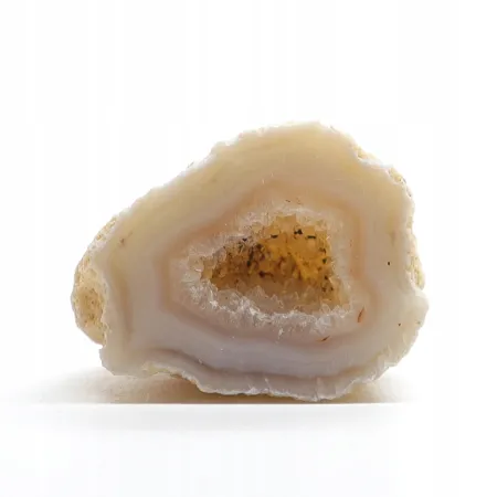 Agat feather agate geoda cięta kryształ naturalny 40gr 1szt