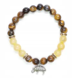 Bransoletka tygrysie oko, cytryn-słoń