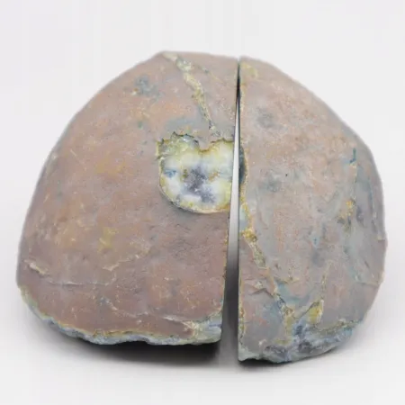 Niebieski agat buła naturalna barwiona surowa polerowana 200g-300g 1połówka