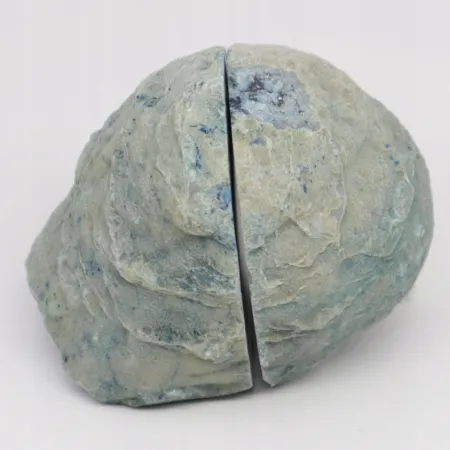 Niebieski agat buła naturalna barwiona surowa polerowana 200g-300g 1połówka