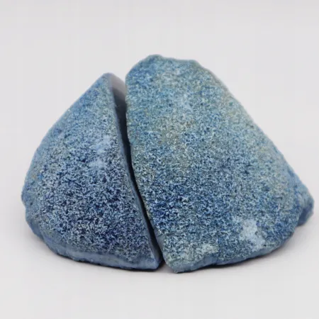 Niebieski agat buła naturalna barwiona surowa polerowana 200g-300g 1połówka