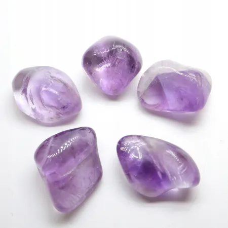 Ametyst otoczak kamień czakry naturalny jakość AA 1 szt
