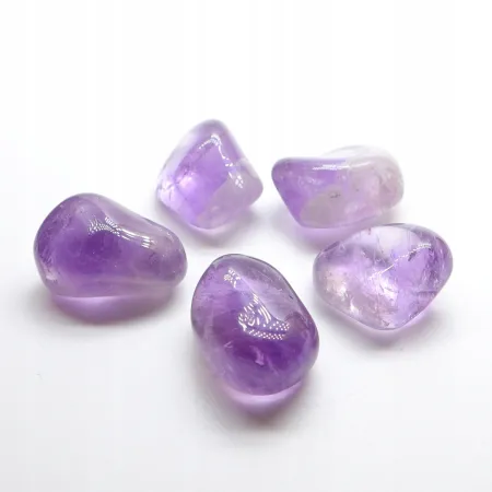 Ametyst otoczak kamień czakry naturalny jakość AA 1 szt