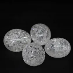 Kryształ górski "popękany" kamień otoczak rozm L 1 szt.