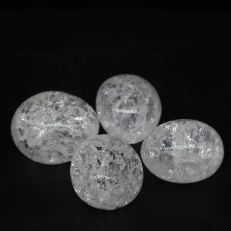 Kryształ górski "popękany" kamień otoczak rozm L 1 szt.