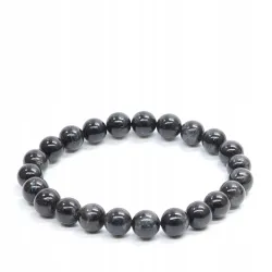 Bransoletka Astrofilit: Naturalny kamień, 8mm kulka wyraz elegancji