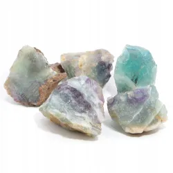 Fluoryt Tęczowy Indie naturalny surowy bryłka 4cm dobra jakość rozmiar XL