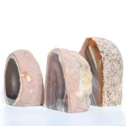 Naturalny agat buła surowa stojąca ozdobna polerowana 100g-200g 1szt geoda